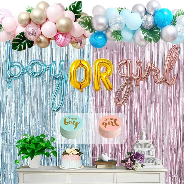 Oh Baby Gender Reveal Pop Confetti Balloon Kit Baby Shower Party Decor Favors 